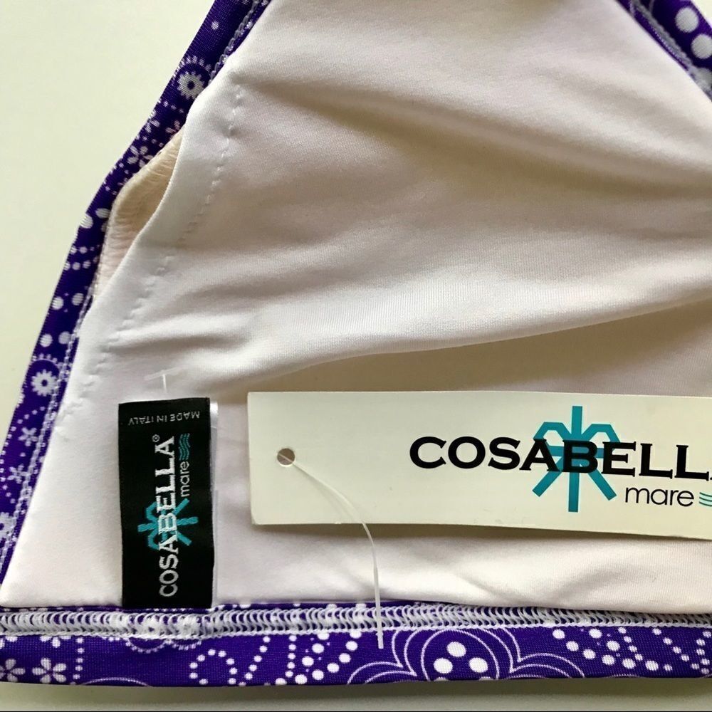 Cosabella floral Bikini triangle Top - Picture 7 of 8